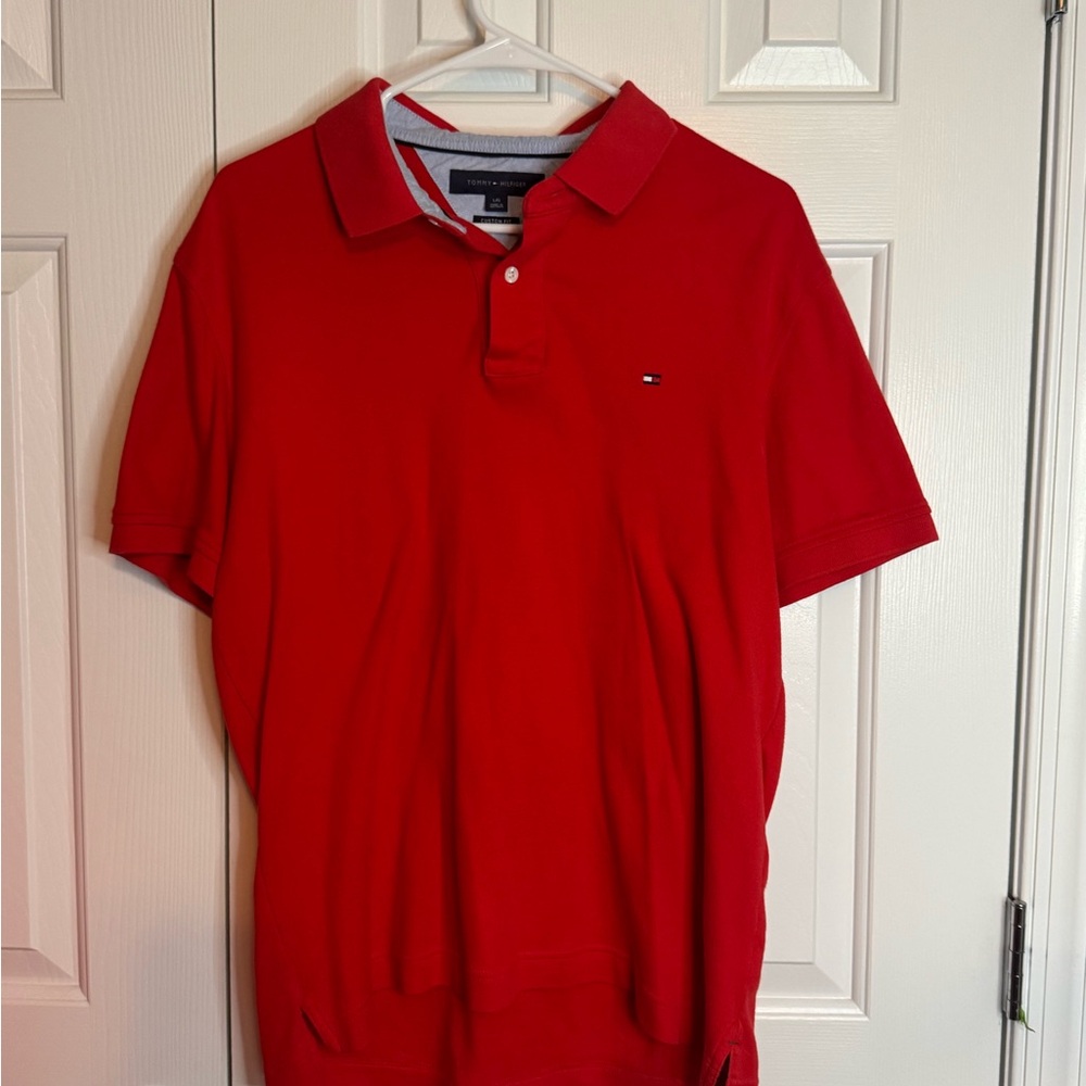 Tommy Hilfiger Men's Vibrant Red Polo